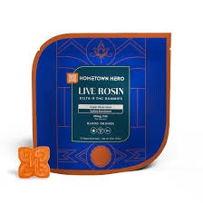 BLOOD ORANGE- SUPER SILVER HAZE- LIVE ROSIN- SATIVA 25MG THC-LIVE ROSIN GUMMIES